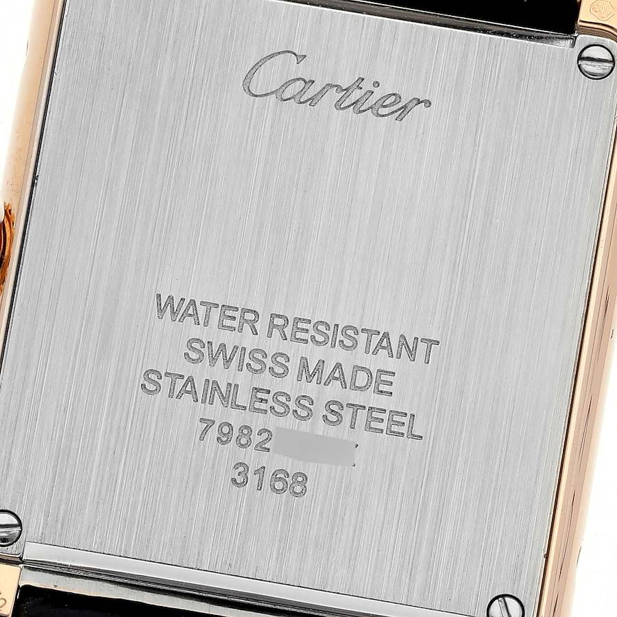 Cartier Tank Solo W5200024 18K Rose Gold Ladies Watch Box Papers