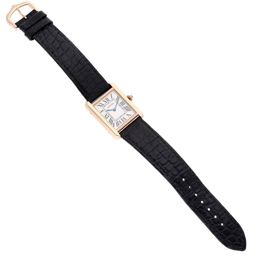 Cartier Tank Solo W5200024 18K Rose Gold Ladies Watch Box Papers
